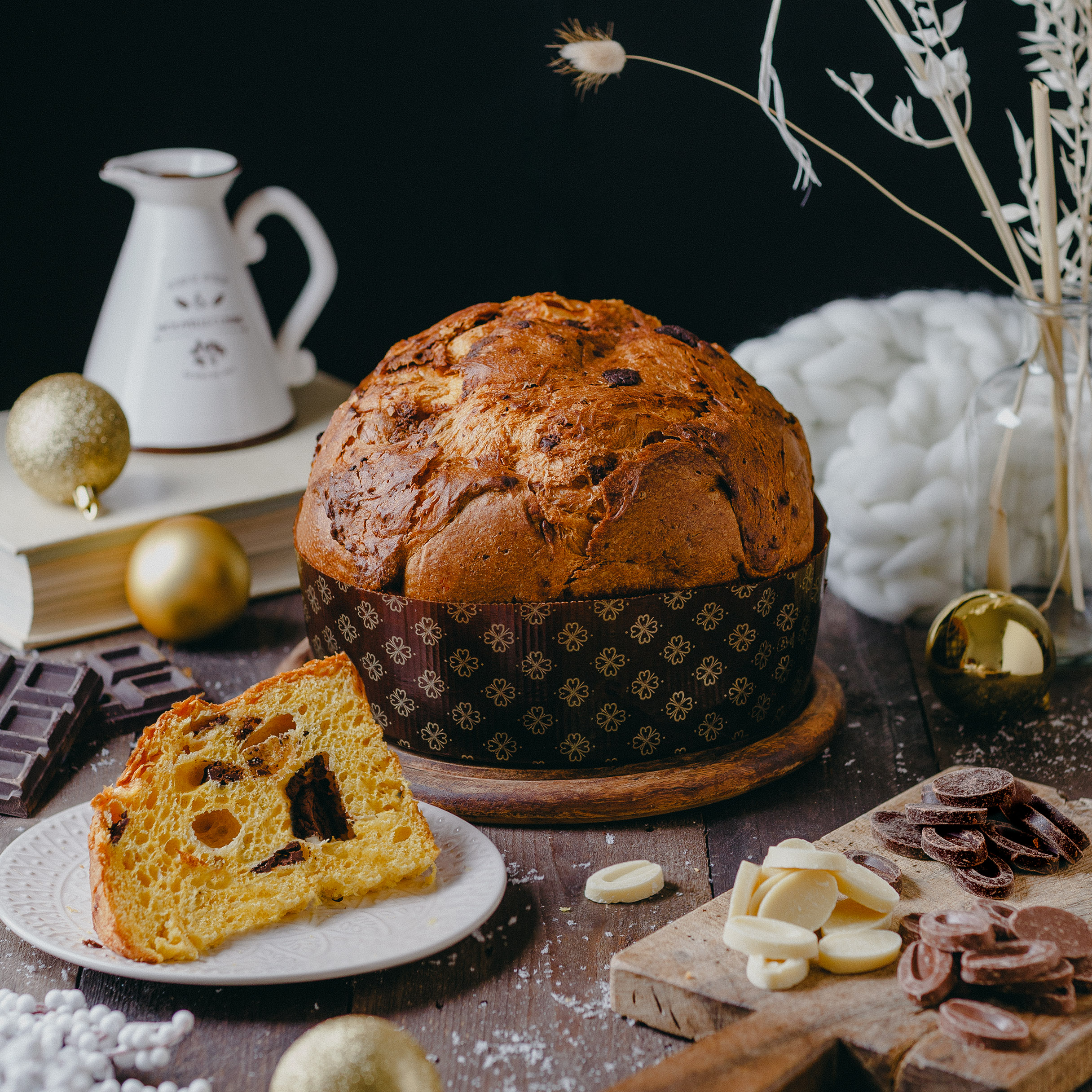Il Panettone ai Tre Cioccolati – panettone kolme šokolaadiga