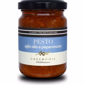 Pesto, Garlic, Olive Oil & Chilli (135 g)